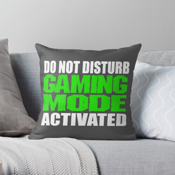 Gaming Mode Throw Pillow