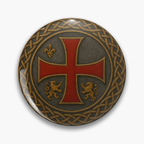 Item preview, Fleur de lis Cross Emblem designed and sold by historyandmore.