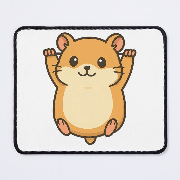 Item preview, Cute Hanging Hamster – No Background Kawaii Illustration designed and sold by VDekDesigns.