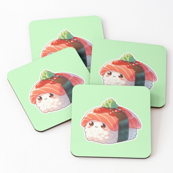 Item preview, Kawaii Sushi Manga Anime – Cute Chibi Japanese Food designed and sold by Sugar Wisdom .