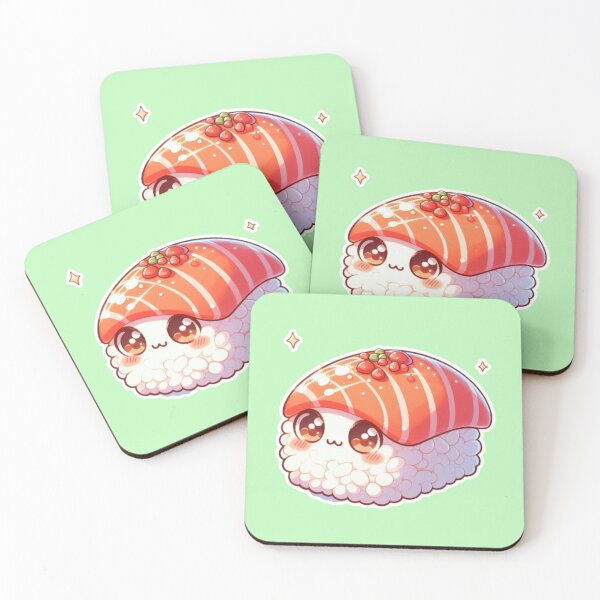 Item preview, Kawaii Sushi Manga Anime – Cute Chibi Japanese Food designed and sold by Sugar Wisdom .
