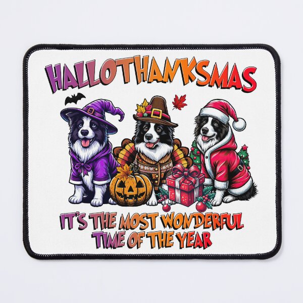 Item preview, Border Collie Halloween Thanksgiving Christmas designed and sold by doodIllustrate.