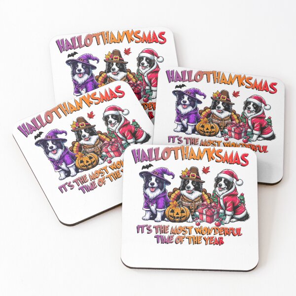 Item preview, Border Collie Halloween Thanksgiving Christmas  designed and sold by doodIllustrate.
