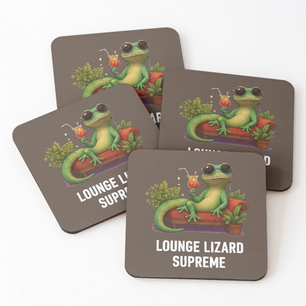 Item preview, funny lizard Lounge Lizard Supreme designed and sold by Uglyandcute.