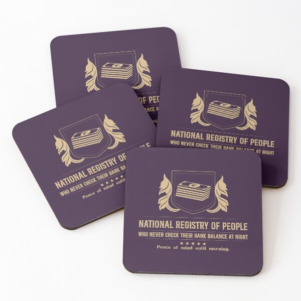 Item preview, National Registry of People Who Never Check Their Bank Balance at Night designed and sold by Milena R..