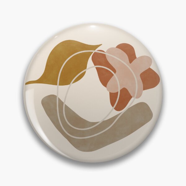 Item preview, Abstract Minimal Shapes in Warm Earthy Tones with Soft Lines designed and sold by NiceDigital.