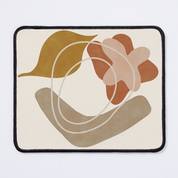 Item preview, Abstract Minimal Shapes in Warm Earthy Tones with Soft Lines designed and sold by NiceDigital.