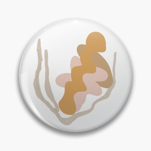 Item preview, Abstract Organic Shapes in Warm Earth Tones with Minimal Line Art designed and sold by NiceDigital.