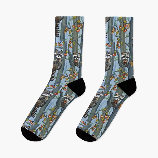 Item preview, Racoons In A Persimmon Tree designed and sold by David Hinds.