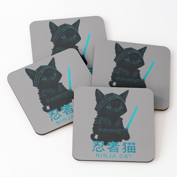 Item preview, Ninja​ cat​ cyberpunk​ designed and sold by DigitalArtTK.