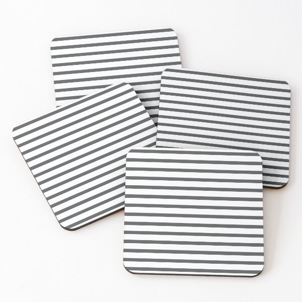 Item preview, Gray White Stripes designed and sold by Nisha Prabhu.
