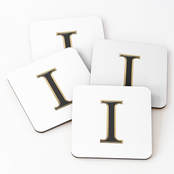 Item preview,  Letter I – Gold & Black Elegance designed and sold by RAKO13.