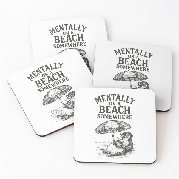 Item preview, Mentally On A Beach Somewhere designed and sold by Moad Fahim.