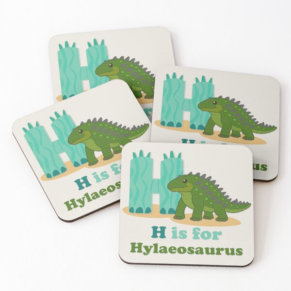 Item preview, H is for Hylaeosaurus | Cute Dinosaur Alphabet Poster for Kids designed and sold by FilizDesigner.
