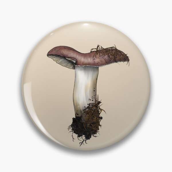 Item preview, Bare-toothed Russula Mushroom - Russula vesca designed and sold by TasiaZenzura.