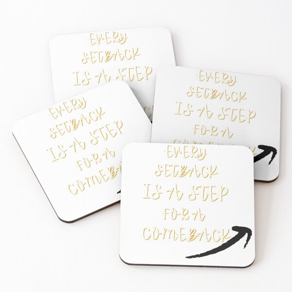 Item preview, Every Setback is a Step for a Comeback – Motivational Quote T-Shirt for Hustlers & Dreamers designed and sold by BossBabe Prints.