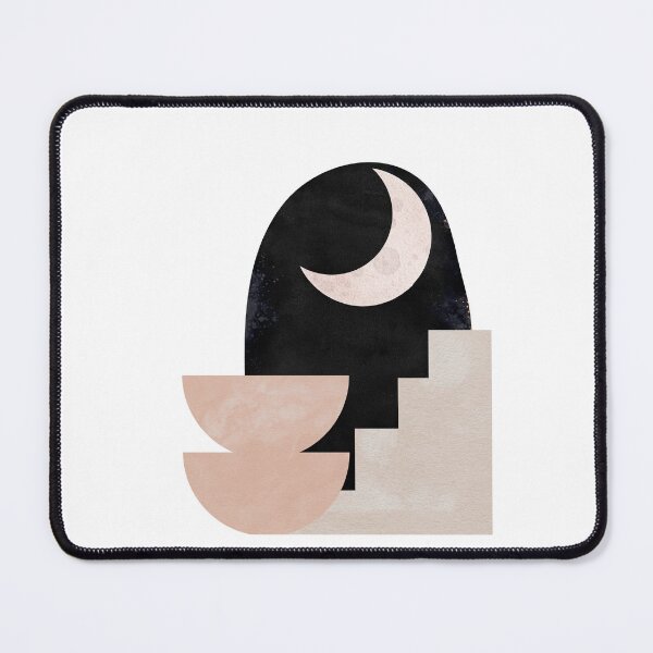 Item preview, Minimalist Abstract Moon and Shapes Design designed and sold by NiceDigital.