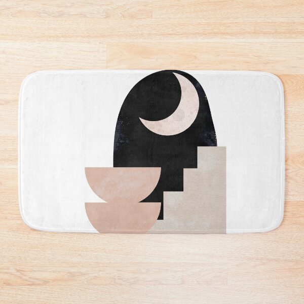 Item preview, Minimalist Abstract Moon and Shapes Design designed and sold by NiceDigital.