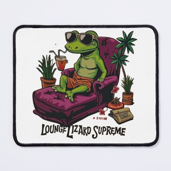 Item preview, funny lizard Lounge Lizard Supreme designed and sold by Uglyandcute.