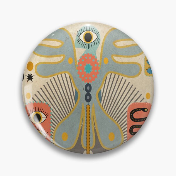 Item preview, Native Blue Bird with Symbols designed and sold by mirimo.