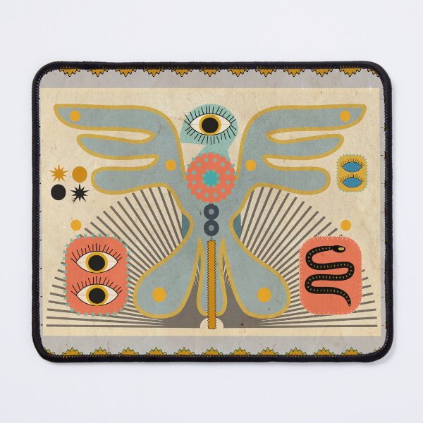 Item preview, Native Blue Bird with Symbols designed and sold by mirimo.