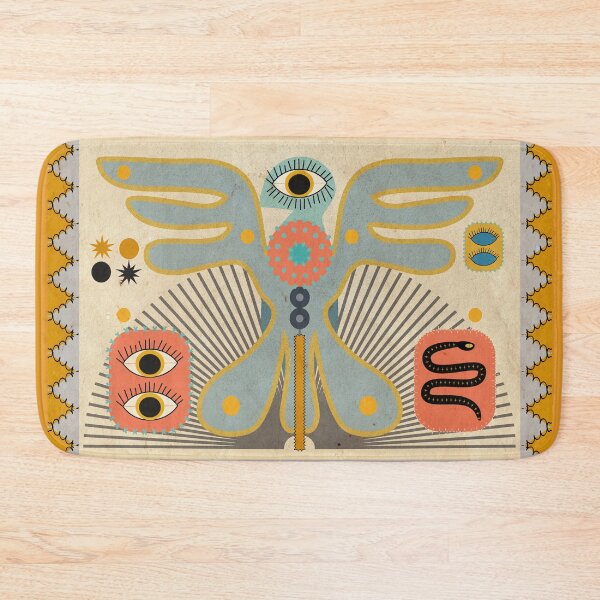Item preview, Native Blue Bird with Symbols designed and sold by mirimo.