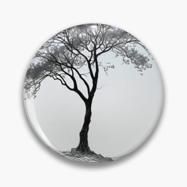 Item preview, Solitary Elegance: A Minimalist Tree in Line Art designed and sold by Virtuals1.