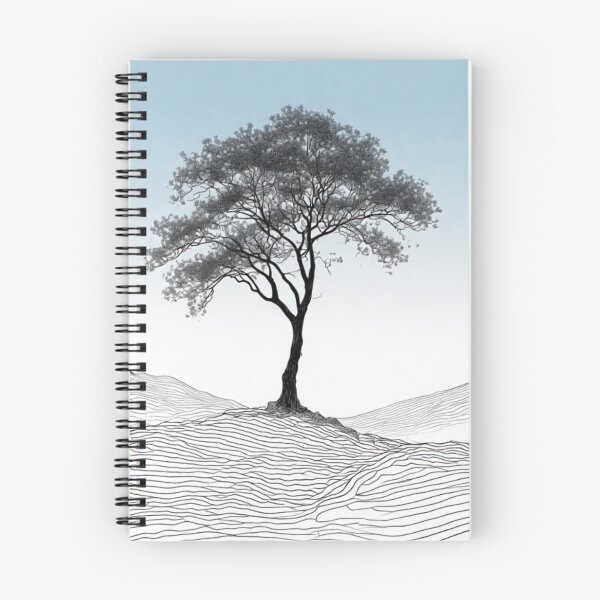 Item preview, Solitary Elegance: A Minimalist Tree in Line Art designed and sold by Virtuals1.