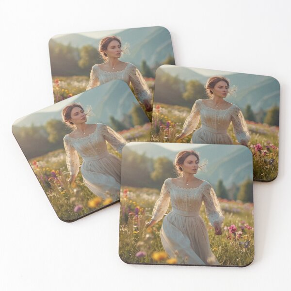 Artikelvorschau, The Wanderer: Victorian Woman Among Summer Flowers entworfen und verkauft von BlareBlare.