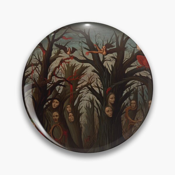 Item preview,  Painting depicting Dante's Inferno the Divine Comedy medieval art designed and sold by Vintage Designs +.