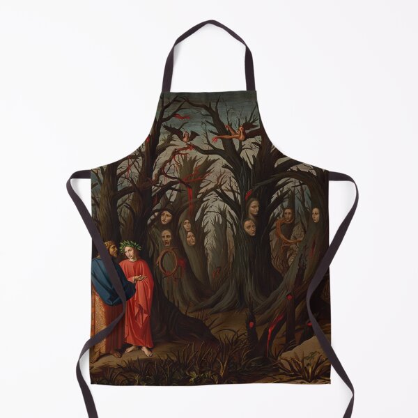 Item preview, Painting depicting Dante's Inferno the Divine Comedy medieval art designed and sold by Vintage Designs +.