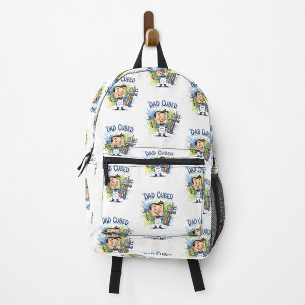 Item preview, DAD CUBED: Funny Watercolor Cartoon Dad with Tool & BBQ Mishap designed and sold by Sitred123.