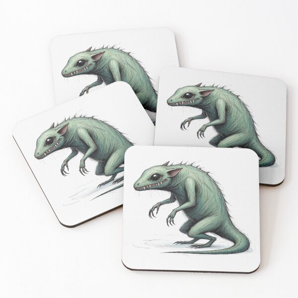 Item preview, Chupacabra Cryptid illustration designed and sold by Vintage Designs +.