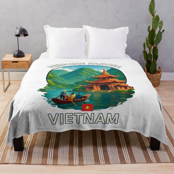 Item preview, Perfume Pagoda Hanoi Vietnam - Iconic Asia Landmark Travel vacation destination souvenir art designed and sold by inkNext.