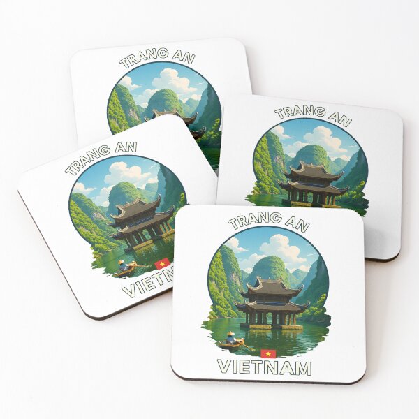 Item preview, Trang An Ninh Binh Vietnam - Iconic Asia Landmark Travel vacation destination souvenir art  designed and sold by inkNext.