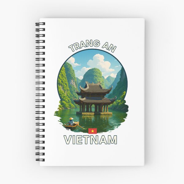 Item preview, Trang An Ninh Binh Vietnam - Iconic Asia Landmark Travel vacation destination souvenir art  designed and sold by inkNext.