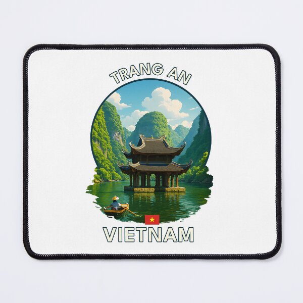 Item preview, Trang An Ninh Binh Vietnam - Iconic Asia Landmark Travel vacation destination souvenir art designed and sold by inkNext.