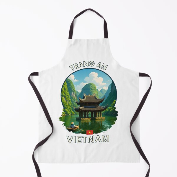 Item preview, Trang An Ninh Binh Vietnam - Iconic Asia Landmark Travel vacation destination souvenir art designed and sold by inkNext.