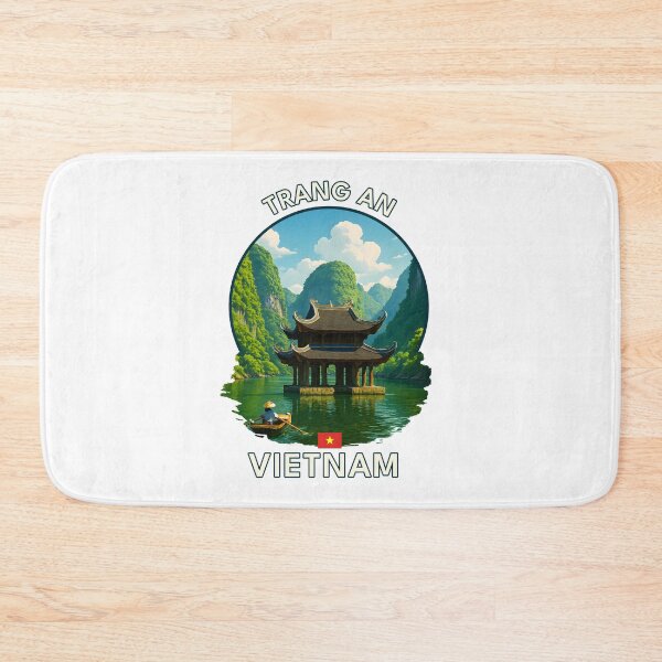Item preview, Trang An Ninh Binh Vietnam - Iconic Asia Landmark Travel vacation destination souvenir art  designed and sold by inkNext.