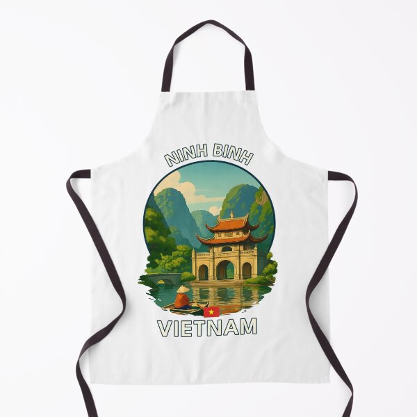 Item preview, Ninh Binh Province Vietnam - Iconic Asia Landmark Travel vacation destination souvenir art designed and sold by inkNext.