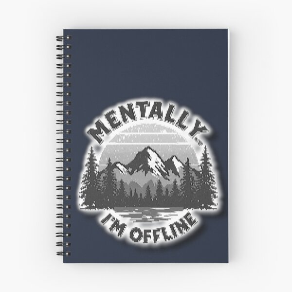Item preview, Mentally I’m Offline Retro Sticker designed and sold by ProShoper24®.