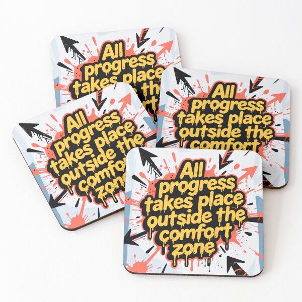Item preview, “All progress takes place outside the comfort zone” designed and sold by casamomo.