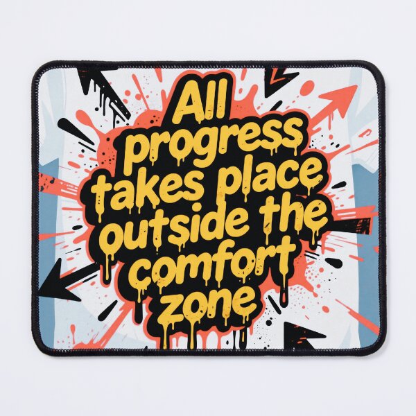 Item preview, “All progress takes place outside the comfort zone” designed and sold by casamomo.