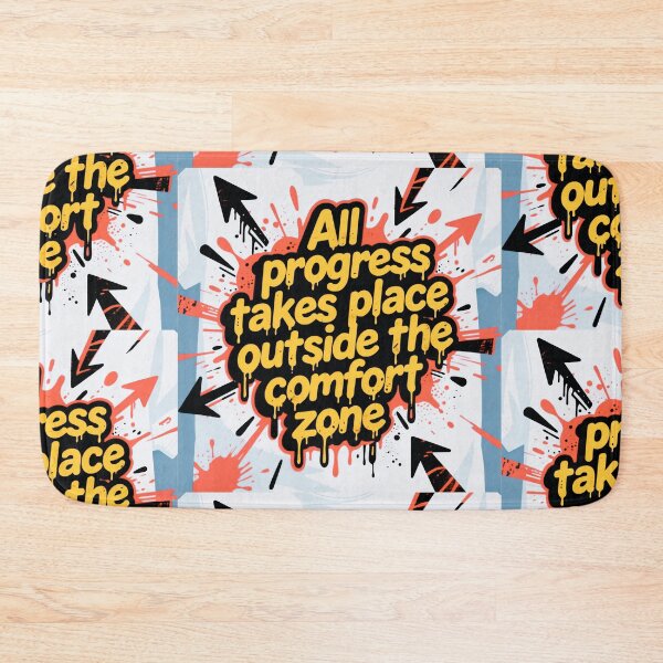 Item preview, “All progress takes place outside the comfort zone” designed and sold by casamomo.