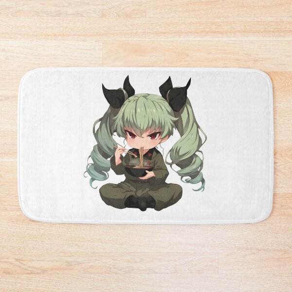 Item preview, Anchovy Girls und Panzer Anime Ramen Green Twin Tails designed and sold by Spraykart.