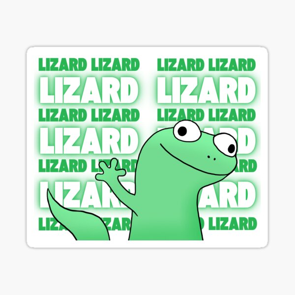 "Lizard Meme " Sticker for Sale by Ketsuruii | Redbubble