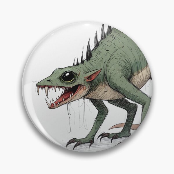 Item preview,  Chupacabra Cryptid illustration designed and sold by Vintage Designs +.
