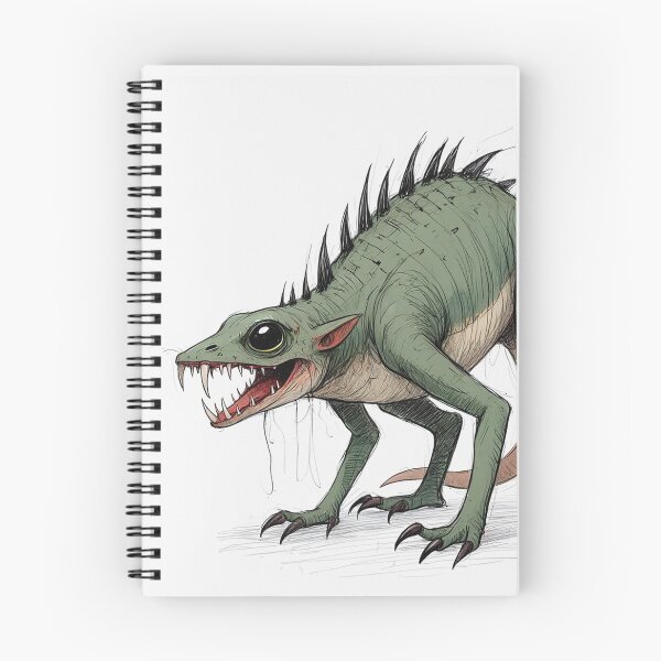 Item preview,  Chupacabra Cryptid illustration designed and sold by Vintage Designs +.