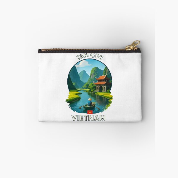 Item preview, Tam Coc Ninh Binh Vietnam - Iconic Asia Landmark Travel vacation destination souvenir art  designed and sold by inkNext.