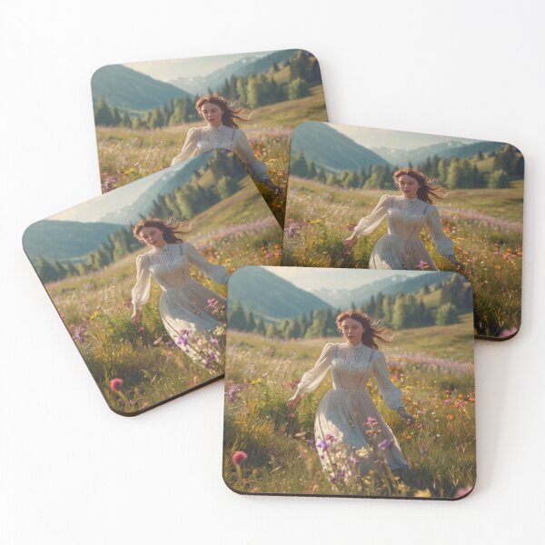 Artikelvorschau, Whispers of the Meadow: Victorian Woman Artprint entworfen und verkauft von BlareBlare.